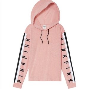 PINK Victoria's Secret Tops - New Victoria’s Secret pink hoodie tee PINK Victoria's Secret Tops - New Victoria’s Secret pink hoodie tee